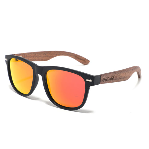 Sunglasses Wood / Red